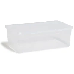 Lot de 4 box 11L plastique transparent