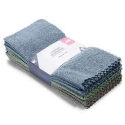 Lot de 20 chiffons microfibre 30x30cm polyester bleu