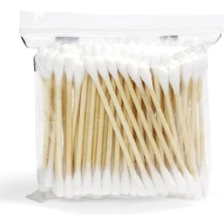 Lot de 100 coton-tiges en bambou et coton