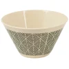 Lot de 4 coupelles motif géométrique noir et beige