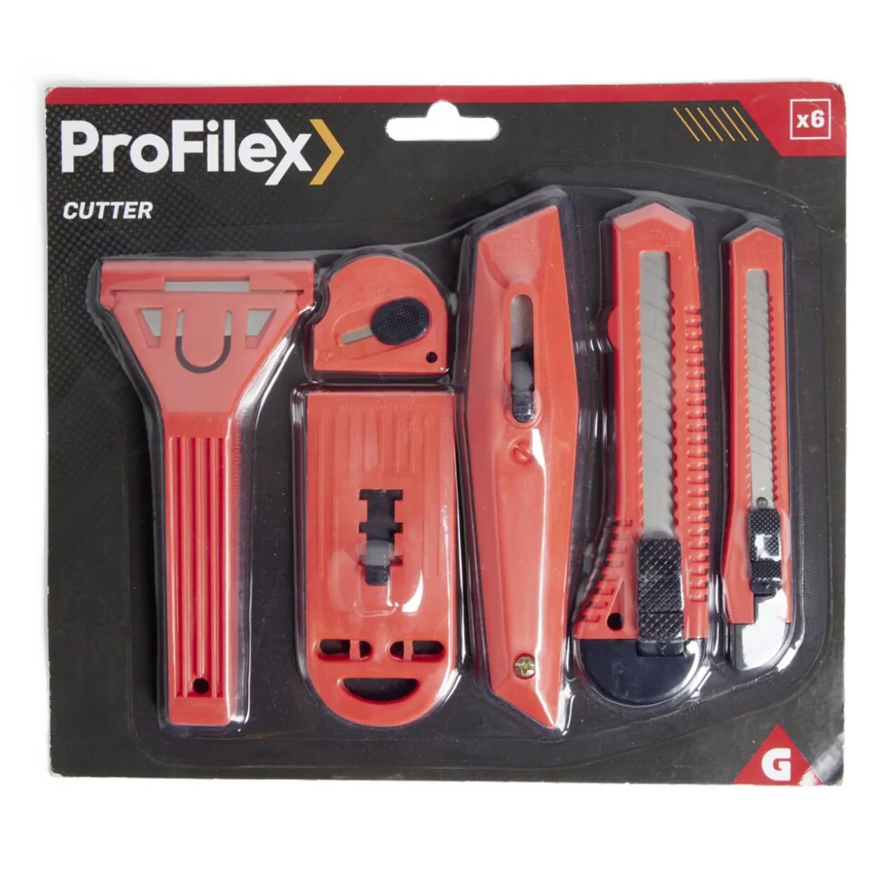 Lot de 6 cutters