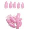 Lot de 24 faux ongles caméléon avec stickers de colle plastique rouge