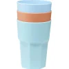 Lot de 3 gobelets colorés 380 ml
