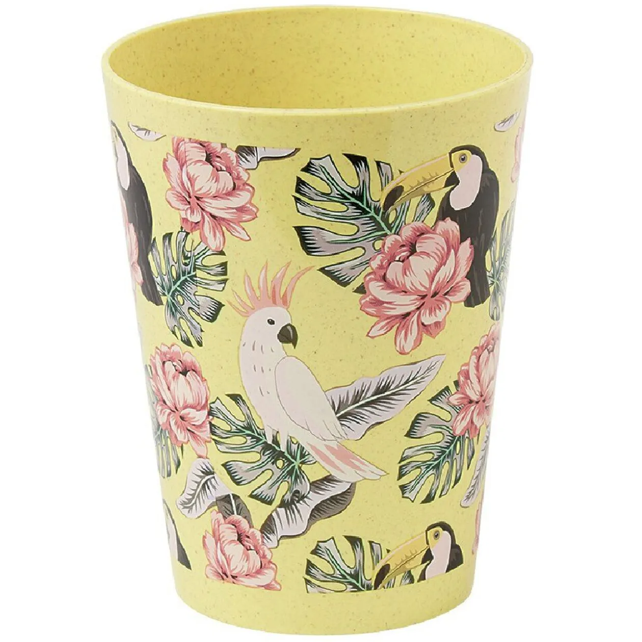 Lot de 4 gobelets décor oiseau et feuille 60 cl