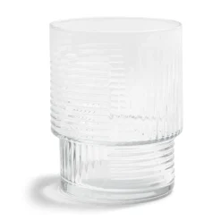Lot de 3 gobelets en verre empilables 32,5cl