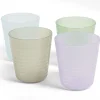 Lot de 4 gobelets pour enfant Ø7,7xH.8,5cm plastique coloré
