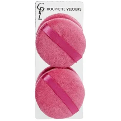 Lot de 2 houppettes à poudre en acrylique