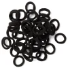 Lot de 50 élastiques à cheveux mousse polyester noir