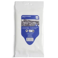Lot de 20 lingettes humides pour voiture