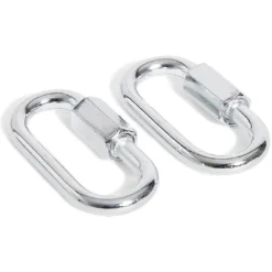 Lot de 2 maillons rapides en acier zingué - 50 mm N°5