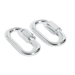 Lot de 2 maillons rapides en acier zingué - 50 mm N°5