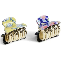 Lot de 2 mini pinces à cheveux motif floral