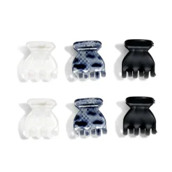 Lot de 6 mini pinces crabes à cheveux