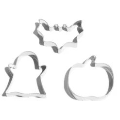 Lot de 3 moules à cookie en inox Ø6cm