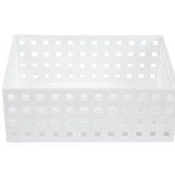 Lot de 3 panières de rangement blanche