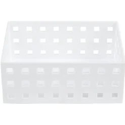 Lot de 3 panières de rangement blanche