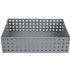 Lot de 3 panières de rangement grise