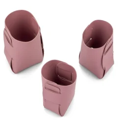 Lot de 3 panières de rangement 8/9/10cm - 3 coloris
