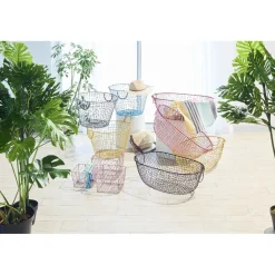 Lot de 3 panières métal