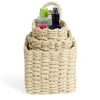 Lot de 3 panières tressées rangement salle de bain