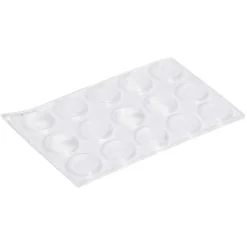 Lot de 12 pastilles antibruit adhésive transparente