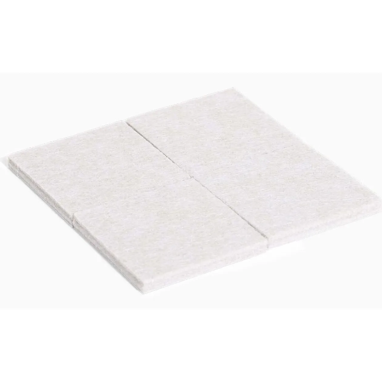 Lot de 4 patins en feutre adhésif ultra puissant - 50x50 mm