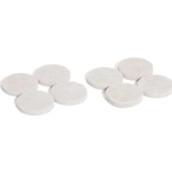 Lot de 8 patins en feutre adhésif ultra puissant beige - Ø28 mm
