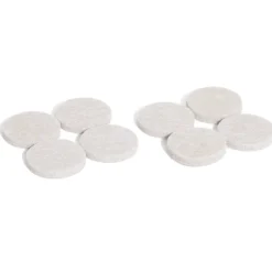 Lot de 8 patins en feutre adhésif ultra puissant beige - Ø28 mm