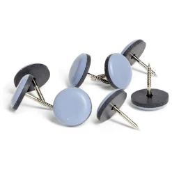 Lot de 8 patins téflon à clouer Ø2cm