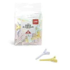 Lot de 40 pinces à cheveux clips couleur pastel