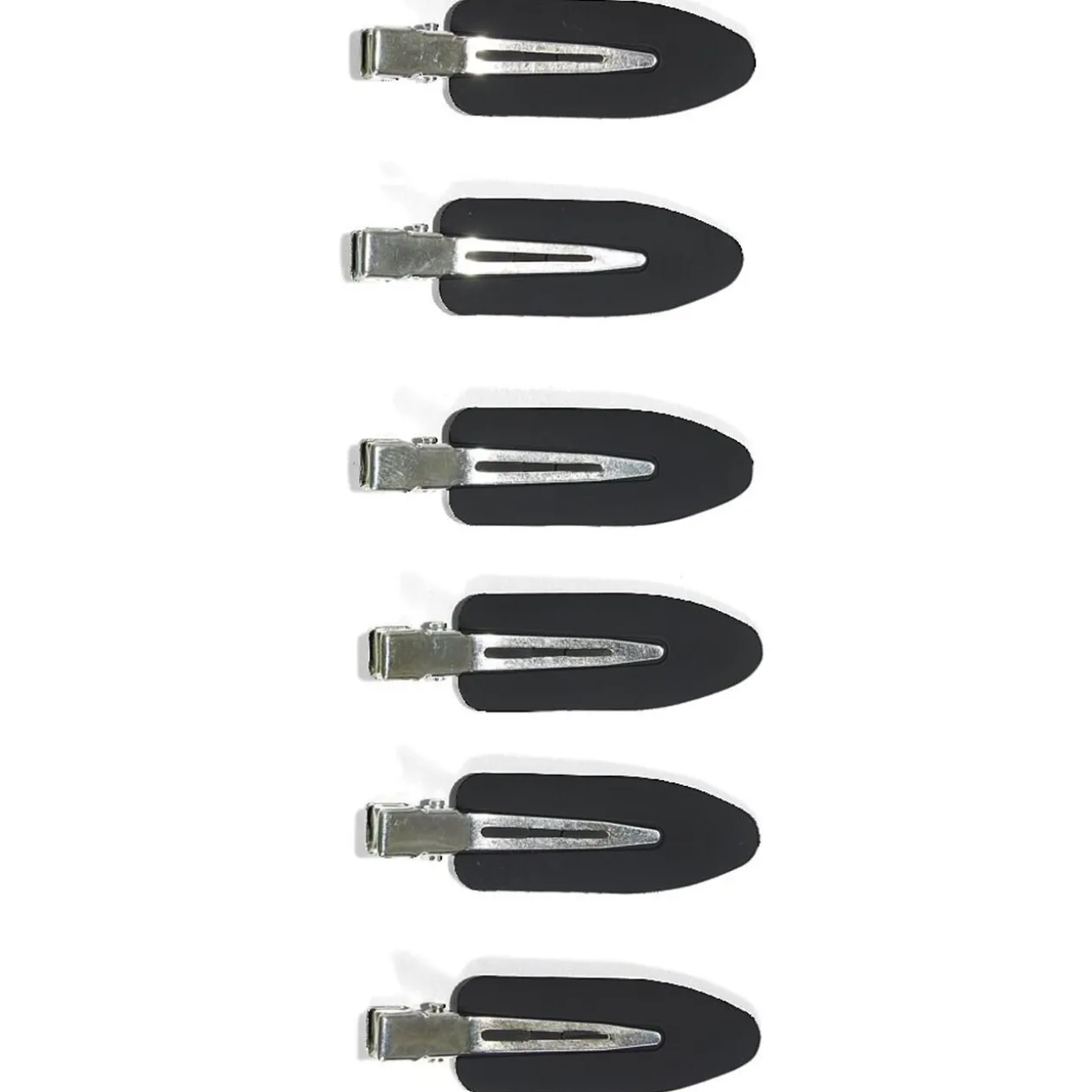 Lot de 6 pinces à cheveux latérales noir ou rose - 2 coloris