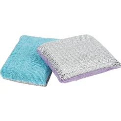 Lot de 2 éponges double face