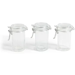 Lot de 3 pots à épices en verre