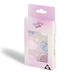 Lot de 6 pots de strass autocollants pour ongles