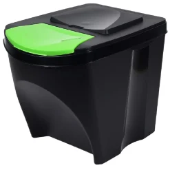 Lot de 3 poubelles de tri 25L