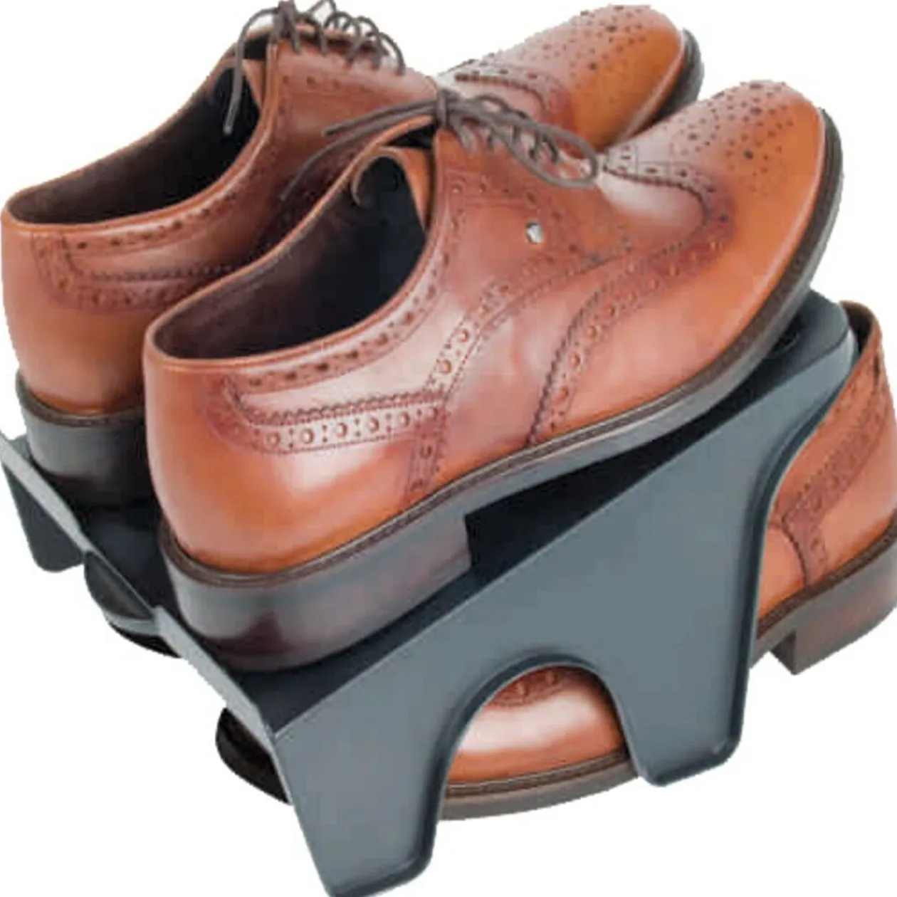 Lot de 2 rampes rangement pour chaussures Sun Day polypropylène noir