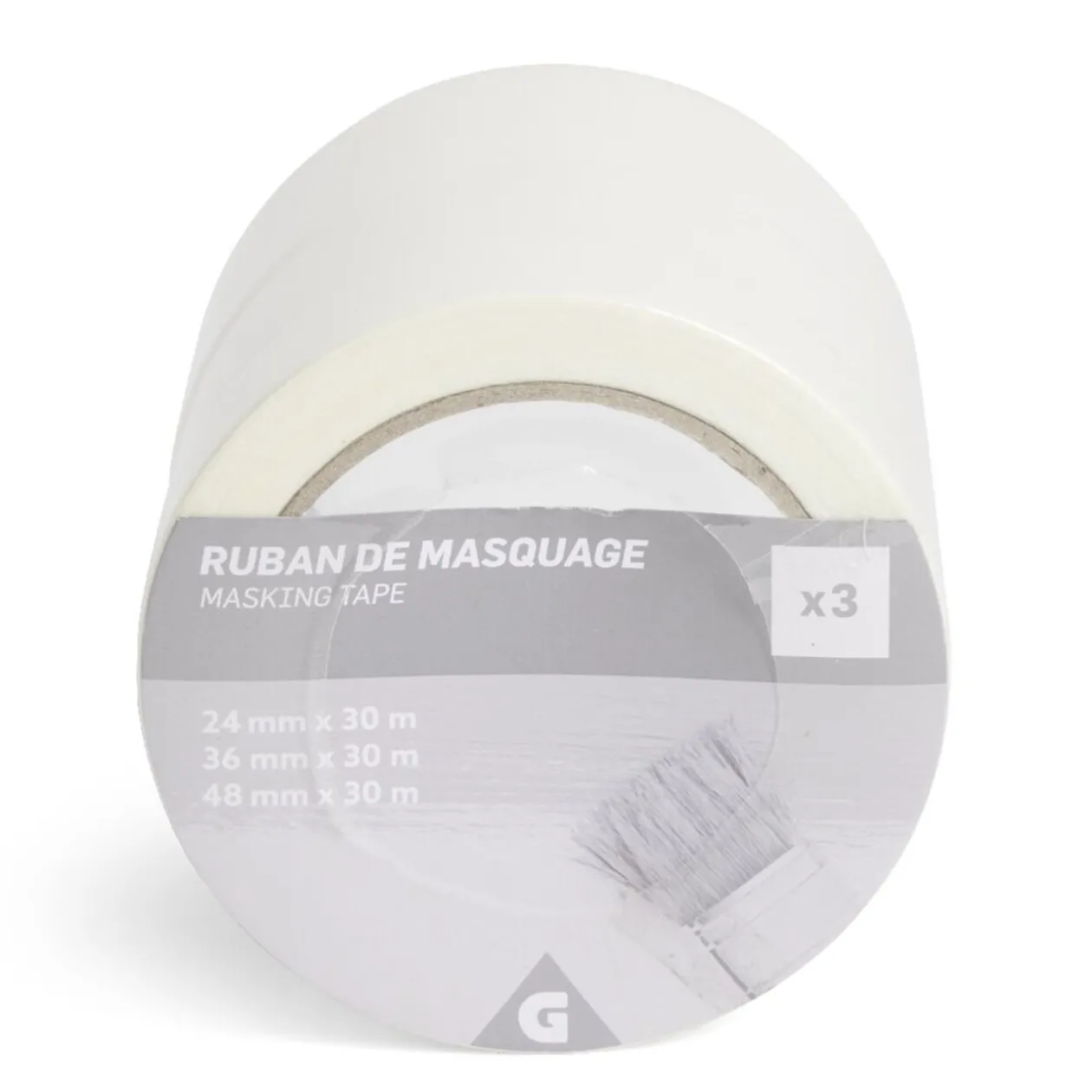 Lot de 3 rubans de masquage 25/36/50mm 30m