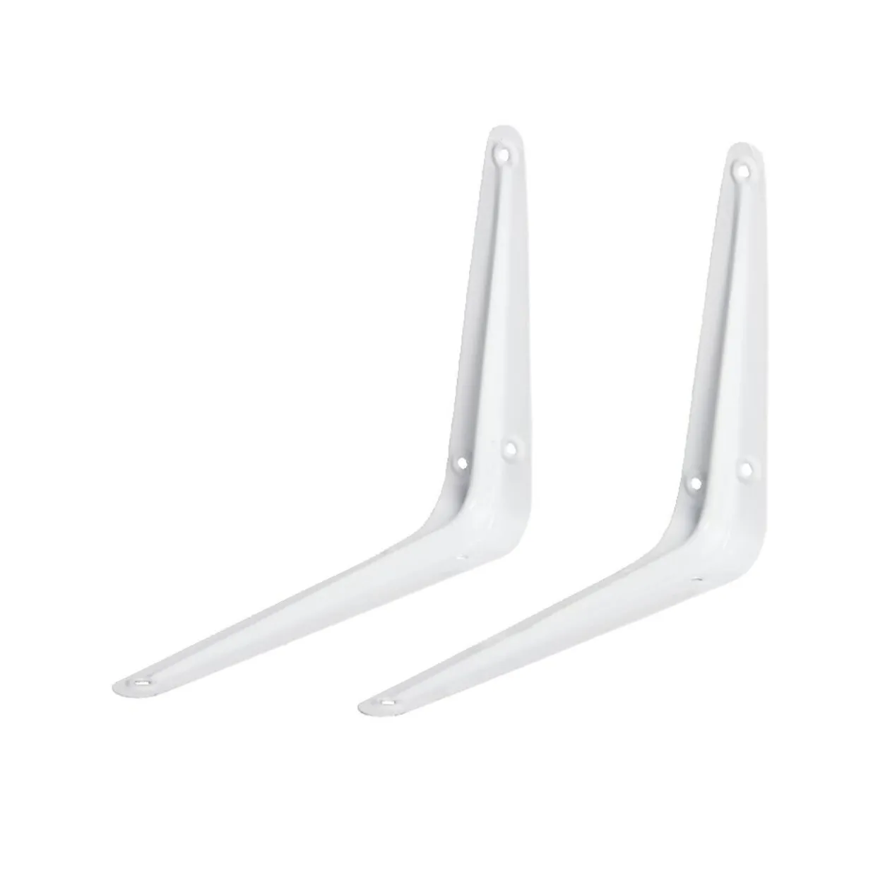 Lot de 2 supports d'étagères en équerre 15x20cm fer