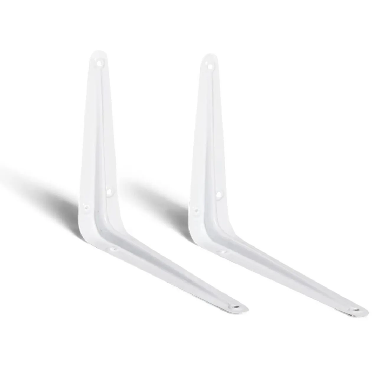 Lot de 2 supports d'étagères en équerre 15x20cm fer