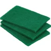 Lot de 5 tampons à récurer grattants 15x10cm polyester vert