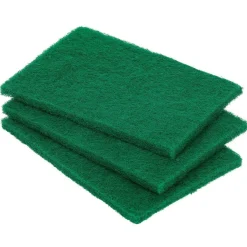 Lot de 5 tampons à récurer grattants 15x10cm polyester vert
