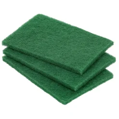 Lot de 5 tampons à récurer grattants 15x10cm polyester vert