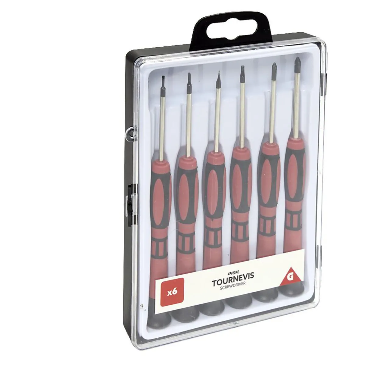 Lot de 6 tournevis et 1 clé allen