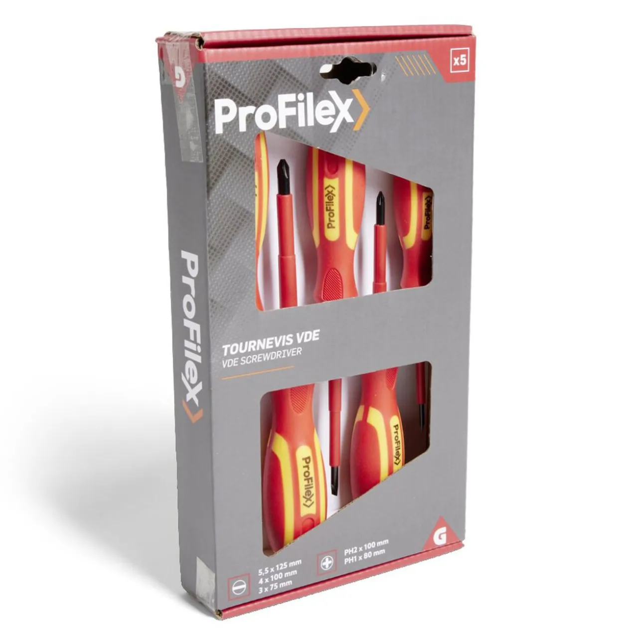 Lot de 5 tournevis VDE