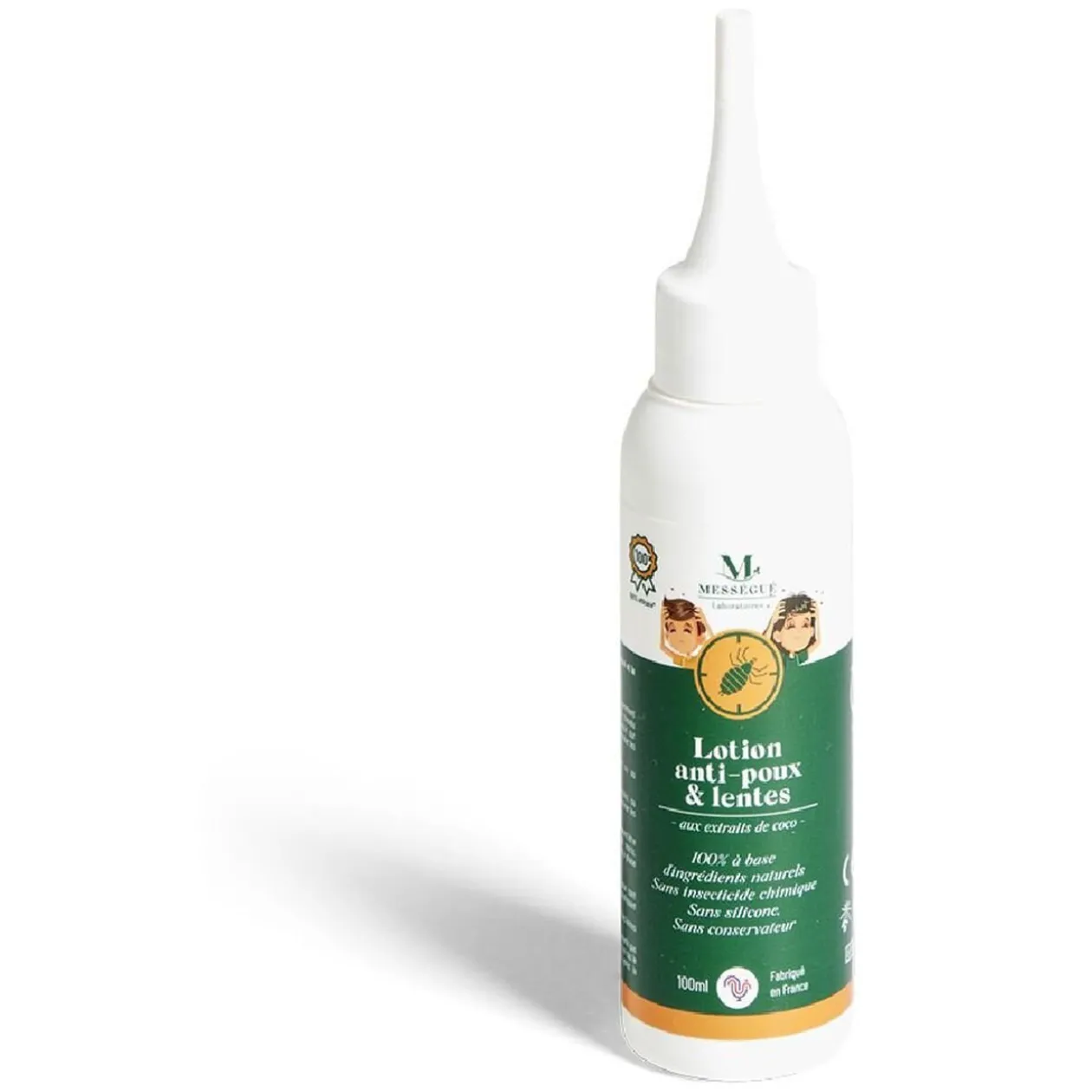 Lotion Anti-poux et Lentes aux extraits de coco