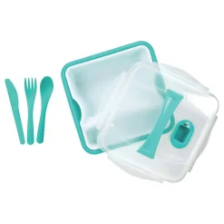 Lunch box compartimentée avec couverts