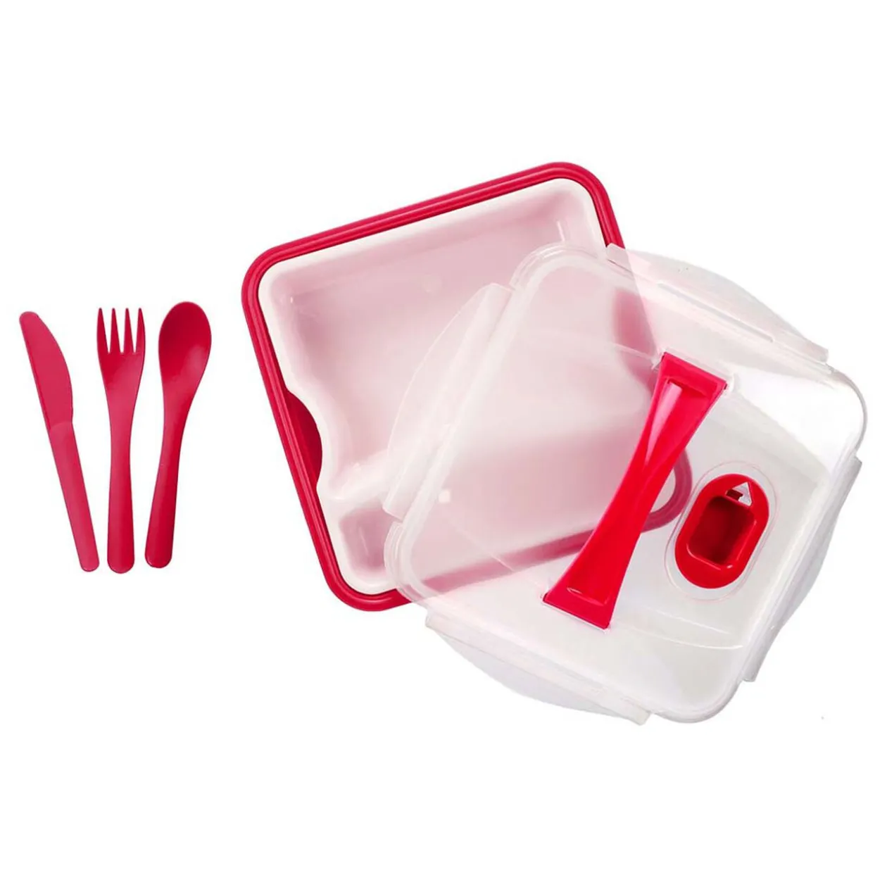 Lunch box compartimentée avec couverts