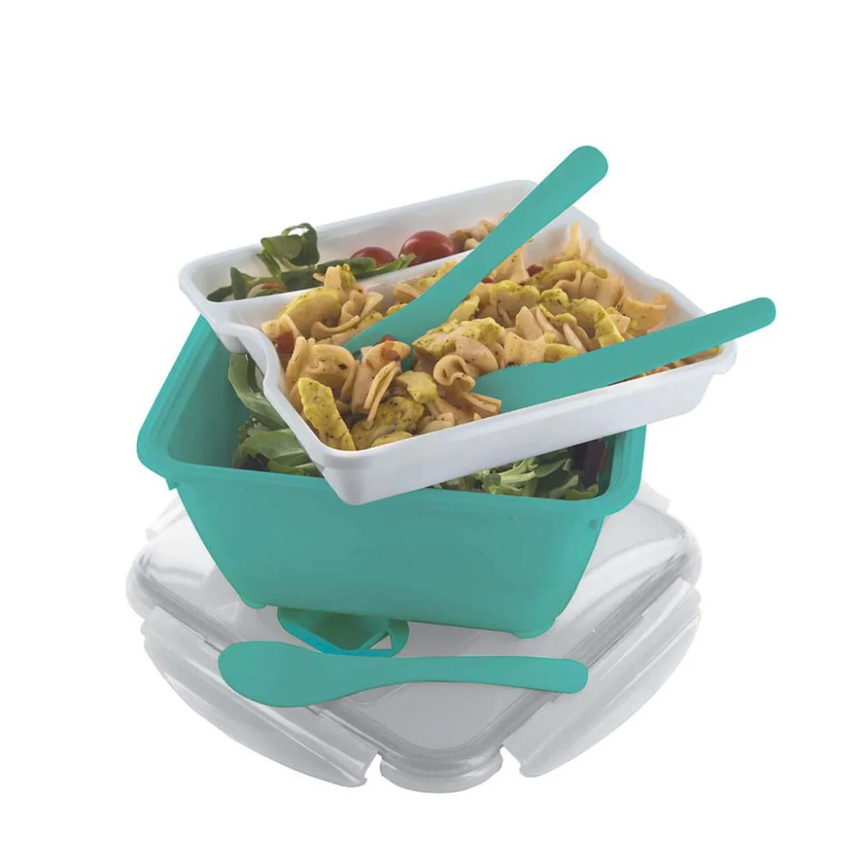 Lunch box compartimentée avec couverts