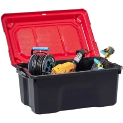 Malle de rangement 38,5x58xH34cm plastique x2