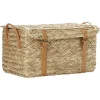 Malle en jute naturelle avec sangles 43x24xH22 cm - TISSIA